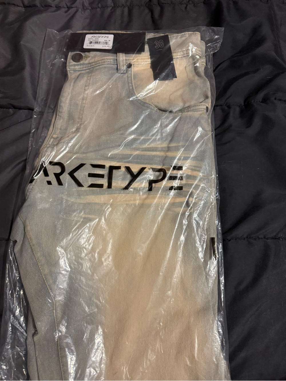 Arket Light Wash Denim Jeans with Black Tags